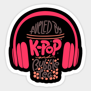 Korean Pop Shirt k-pop music bubble tea gift Sticker